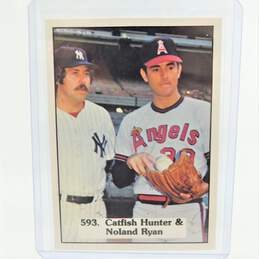 1976 HOF Nolan Ryan/Catfish Hunter SSPC #593 Angels/Yankees
