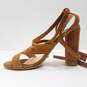 Tony Bianco Kappa Tan Suede Lace Up Sandals Womens 6.5 image number 2