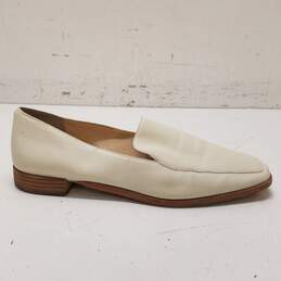 Vince Camuto Brynna Ivory Leather Loafers Flats Womens US 9.5