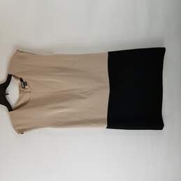 DKNY Women Tan Sleeveless Dress S