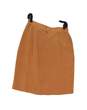 Womens Brown Elastic Waist Button Front Mini Skirt Size 12 image number 1