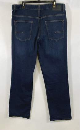 NWT Calvin Klein Mens Blue Dark Wash Coin Pockets Straight Leg Jeans Size 38 alternative image