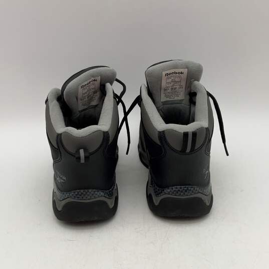 Reebok Mens Beamer RB1067 Black Leather Waterproof Steel Toe Work Boots Size 4.5 image number 4