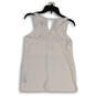 Womens White Scoop Neck Sleeveless Gym Yoga Pullover Tank Top Size Small image number 2