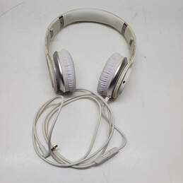 Beats By Dre White Over the Ear Headphones Untested