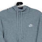 Mens Gray Heather Dri-Fit Long Sleeve Activewear Pullover Hoodie Size Large image number 3