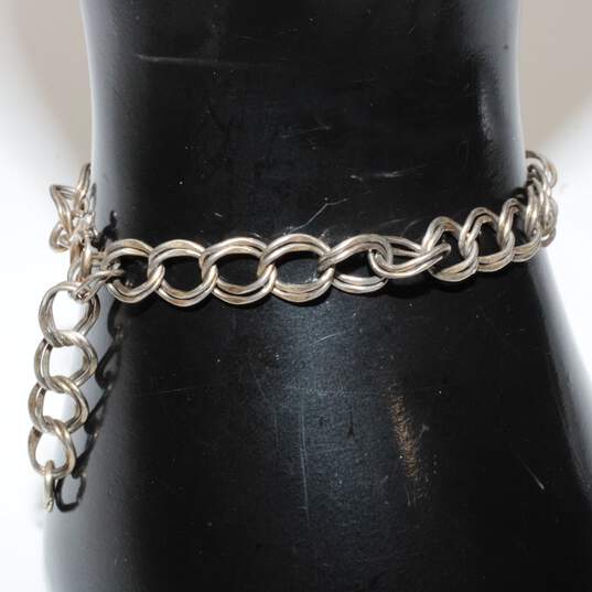 Bundle of 3 Sterling Silver Chain Bracelets - 35.83g image number 3