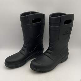 NWT Wolverine Mens Black Rubber Mid-Calf Pull-On Rain Boots Size 13 With Handles alternative image