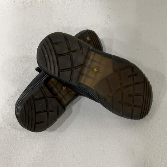 Mens Norfolk Black Leather Round Toe Slip On Industrial Loafer Shoes Size 9 image number 5