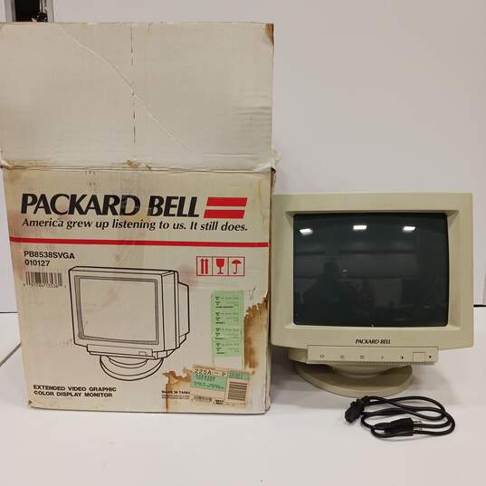 Vintage Packard Bell PB8538SVGA-010127 Graphic Color Display Monitor image number 1