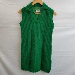 Dee-Dee Women's Green Wool Hand Knit Dress Size 12