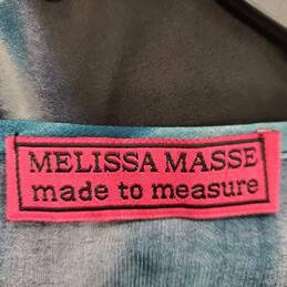 Melissa Masse Women Teal Floral Dress 1X NWT