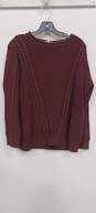 Men's Lucky Brand Burgundy Sweater Size S image number 1