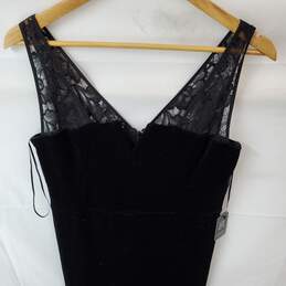 Express Black Velvet Lace Dress Size Medium with Tags alternative image