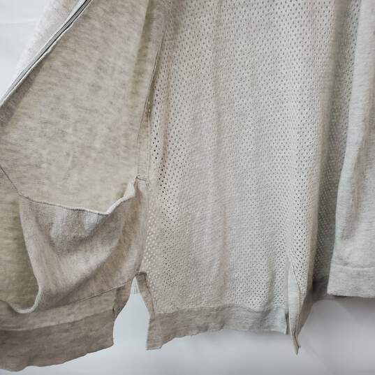 Smartwool Cotton Wool Blend Gray Full Zip Hoodie Women's M image number 3