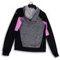 Womens Multicolor Heather Long Sleeve Hooded Pullover Sweatshirt Size Small image number 2