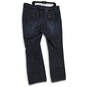 Womens Blue Denim Dark Wash 5-Pocket Design Straight Leg Jeans Size 20T image number 2