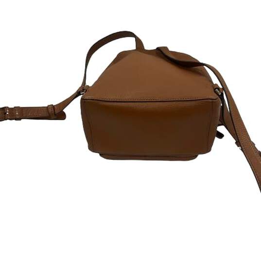 New York Leila Dome Leather Medium Backpack Shoulder Bag image number 4