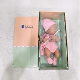 Berenguer Boutique Newborn Baby Girl Realistic Vinyl Doll Pink Onesie IOB