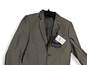 NWT Mens Gray Long Sleeve Notch Collar Pockets Two Button Blazer Size 16 image number 3