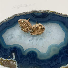 Designer Kendra Scott Gold-Tone Dusty Crystal Stone Stylish Stud Earrings