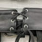 Mens Black Leather Adjustable Strap Side Zip Motorcycle Chaps Size Large image number 4