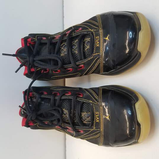 Nike Air Jordan Team 16.5 Sneaker Men's Size 8 Black/Red AUTHENTICATED image number 6