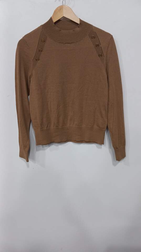 Michael Kors Women's Brown Sweater Size L NWT image number 1