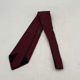 Fendi Mens Red Black Striped Four In Hand Adjustable Designer Neck Tie alternative image