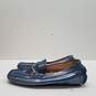Cole Haan D40723 Blue Metallic Leather Horsebit Loafers Shoes Women's Size 6 B image number 1