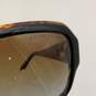 Womens Brown Tortoise Shell UV Protection Rectangular Sunglasses With Case image number 5