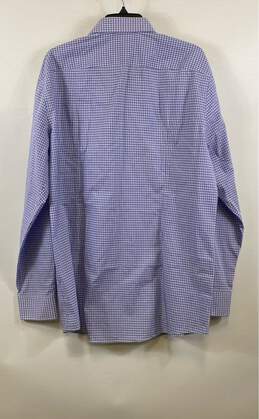NWT Hugo Boss Mens Blue Check Sharp Fit Long Sleeve Button-Up Shirt Size 17.5 alternative image
