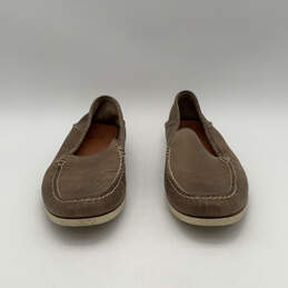 Mens Brown Leather Round Toe Slip-On Moccasin Loafers Shoes Size 11.5 alternative image