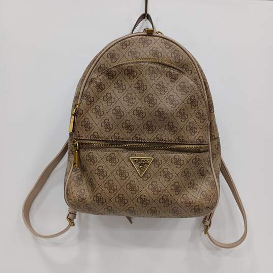 Women's Brown Guess Backpack Leather image number 1
