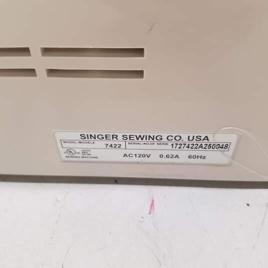 Singer Advanced 7422 Electric Sewing Machine image number 7