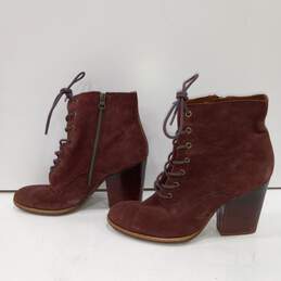 Kork-Ease Leather Lace-Up Block Heeled Boots Size 10M alternative image
