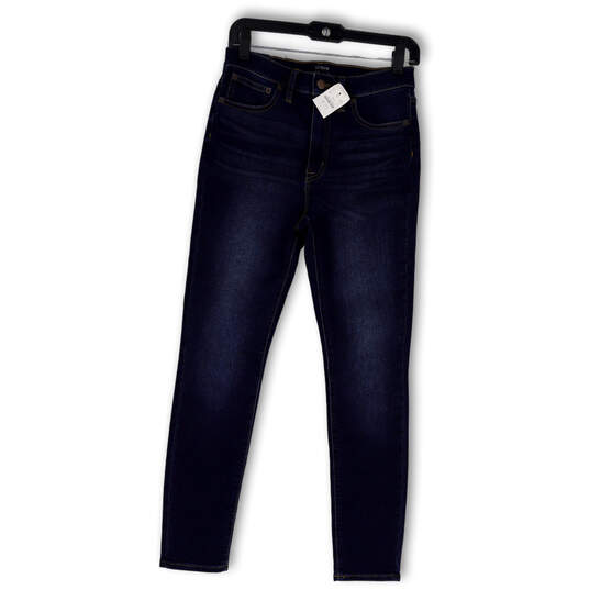 NWT Womens Blue Denim Medium Wash Pockets High Rise Skinny Jeans Size 27 image number 1