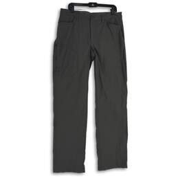 NWT Eddie Bauer Mens Gray Flat Front Straight Leg Cargo Pants Size 36X34