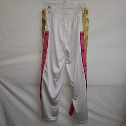 Kappa White Stretch Side Snap Button Track Pants Adult Size M alternative image