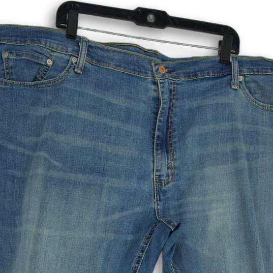 NWT Mens Blue 541 Athletic Fit Stretch Denim Straight Leg Jeans Size 50X29 image number 3