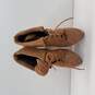 Elizabeth And James Suede Wedge Laceup Booties Tan Size 6.5 image number 6