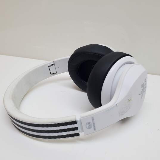 Buy the Adidas Originals Monster Over Ear Foldable White & Black Untested *No Cords P/R | GoodwillFinds