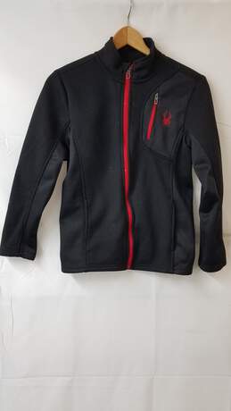 Spyder Men's Constant Full Zip Sweater Size Medium Red & Black