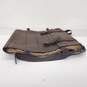 Jo Brown Boot Leather & Waxed Canvas Convertible Messenger Bag Backpack image number 2