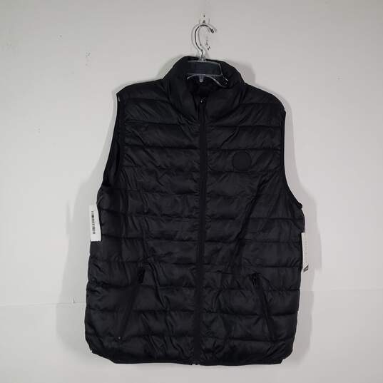 NWT Mens Zipper Pockets Sleeveless Full-Zip Puffer Vest Size XL image number 1