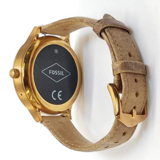Buy the Fossil DW5A Gold Smart Watch | GoodwillFinds