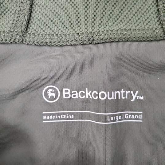 Backcountry WM's Stretch Softshell Olive Green Insulted Hooded Windbreaker Size L image number 3