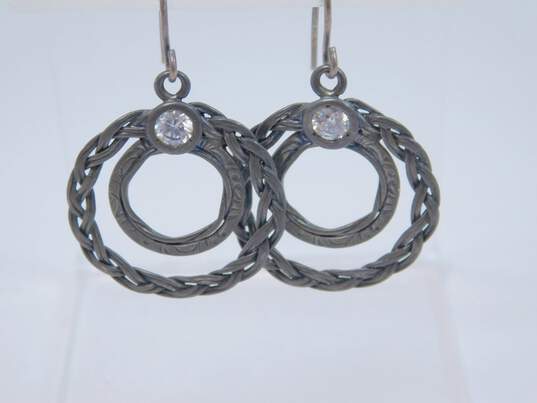 Didae Israel 925 Sterling Silver Drop Earrings 4.5g image number 2