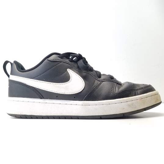 Nike Court Borough 2 (GS) Athletic Shoes Black White BQ5448-002 Size 6Y Women's Size 7.5 image number 1