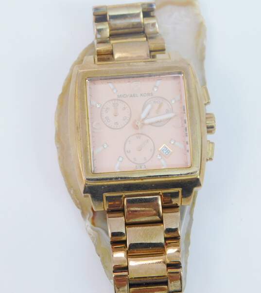 Michael Kors MK-5331 Rose Gold Toned Women's Chronograph Watch 121.0g image number 2